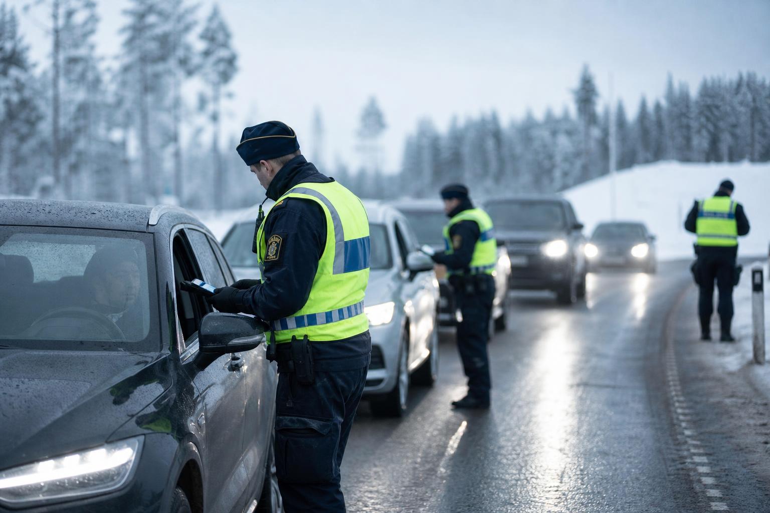 Flera trafikböter vid kontroller i Västerbotten