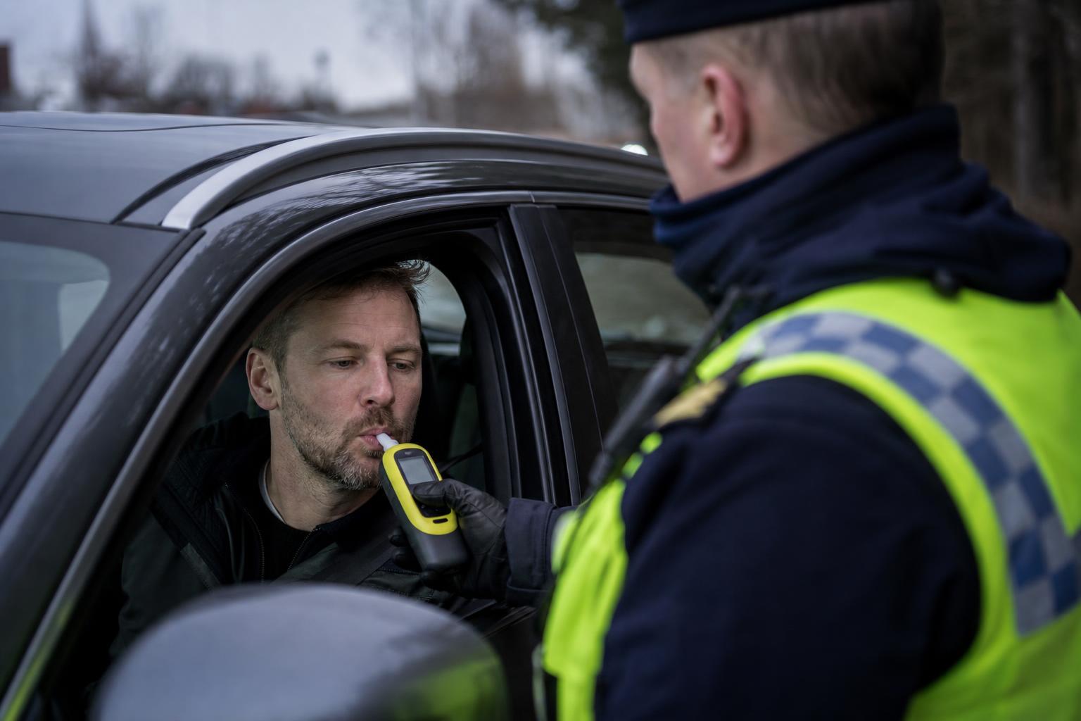 Positivt utslag i trafikkontroll visade sig vara munskölj